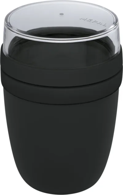 Bocal à déjeuner Ellipse 500+200 ml coloris charbon