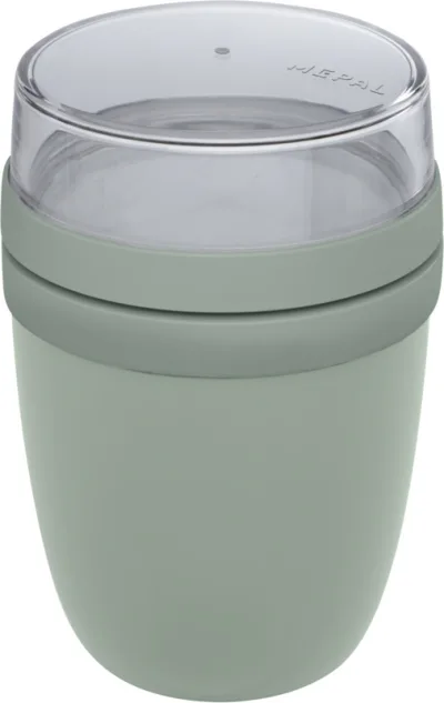 Bocal à déjeuner Ellipse 500+200 ml coloris sauge
