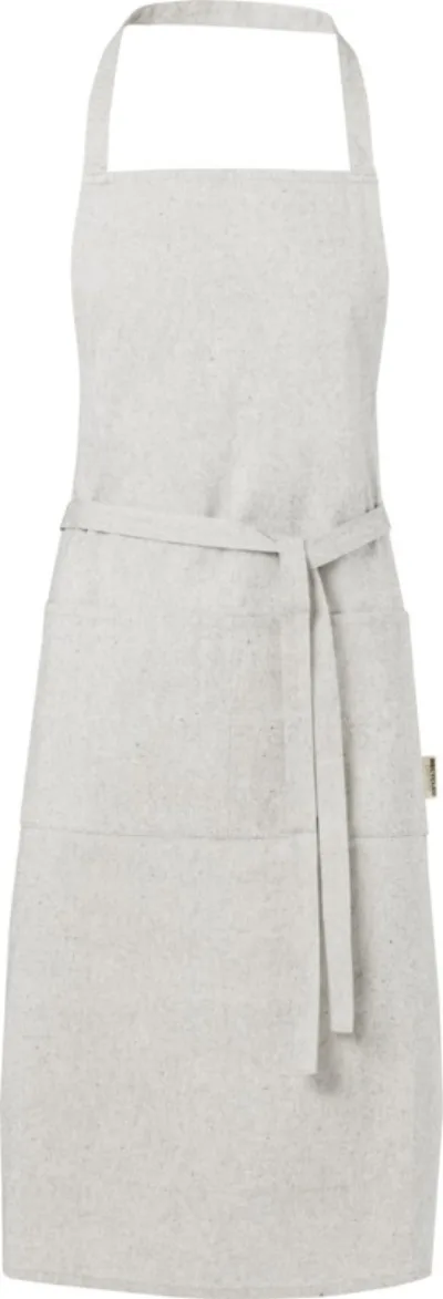Tablier Pheebs en coton recyclé de 200 g/m² coloris gris