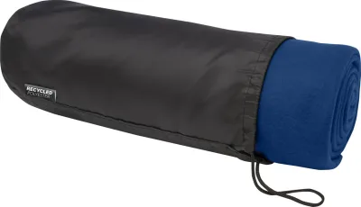 Couverture Willow en polaire RPET certifiée GRS coloris marine