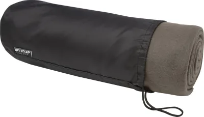 Couverture Willow en polaire RPET certifiée GRS coloris anthracite