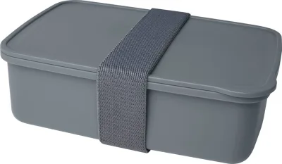 Boîte à lunch Dovi en plastique recyclé 800 ml coloris gris