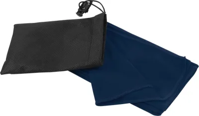 Serviette de sport Lucas en rPET 30 x 80 cm coloris marine