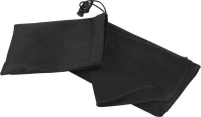 Serviette de sport Lucas en rPET 30 x 80 cm coloris noir