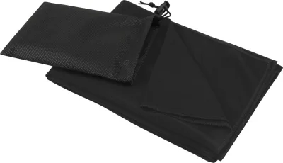 Serviette de sport Lucas en rPET 50 x 100 cm coloris noir