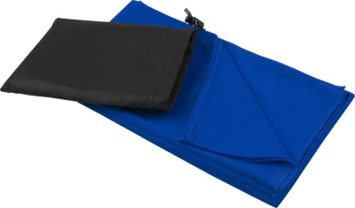 Serviette de sport Lucas en rPET 70 x 140 cm coloris bleu royal