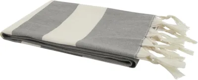 Serviette de hammam Anders 147 x 75,5 cm coloris noir
