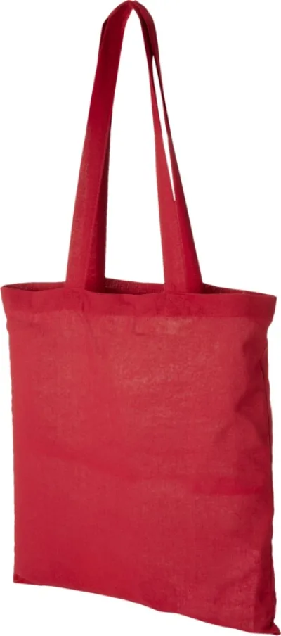 Sac shopping coton Carolina 100 gr/m² 7L coloris rouge