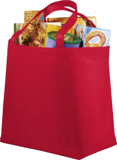 Sac de courses non tissé Maryville 28L coloris rouge
