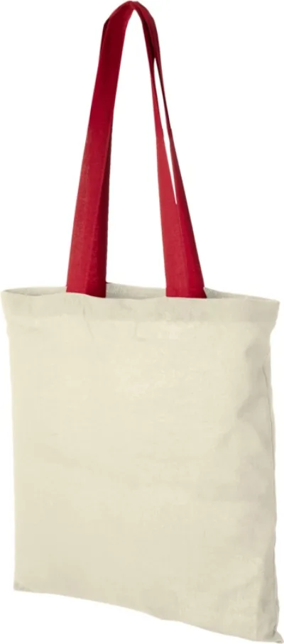 Sac coton Nevada 100 gr/m² avec poignées de couleur 7L coloris rouge