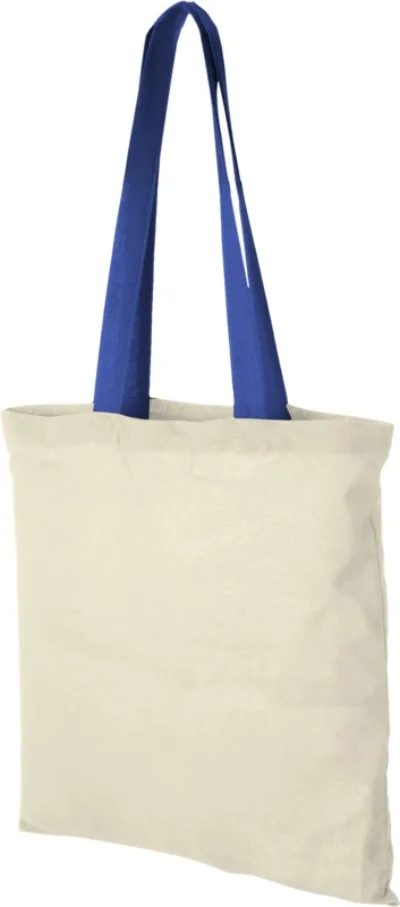 Sac coton Nevada 100 gr/m² avec poignées de couleur 7L coloris bleu royal
