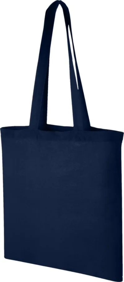 Sac shopping coton Madras 140 gr/m² 7L coloris marine