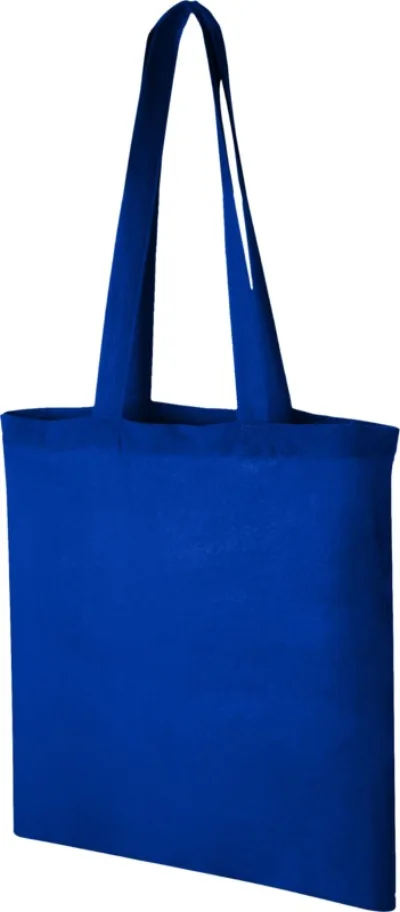 Sac shopping coton Madras 140 gr/m² 7L coloris bleu royal