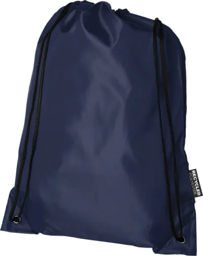 Sac à dos RPET Oriole avec cordon de serrage 5L coloris marine