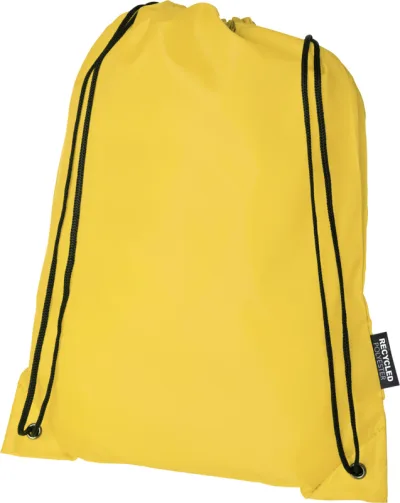 Sac à dos RPET Oriole avec cordon de serrage 5L coloris jaune