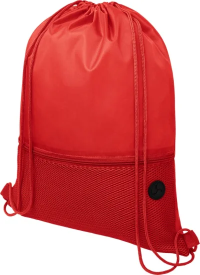 Sac à dos Oriole avec cordon, en maille filet 5L coloris rouge