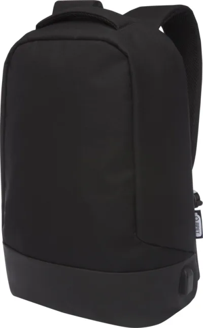 Sac à dos anti-vol Cover en RPET certifié GRS 18L coloris noir