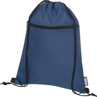 Sac à dos Ross en rPET avec cordon de serrage 5L coloris bleu cobalt