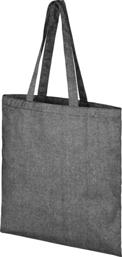 Sac shopping recyclé 210 gr/m² Pheebs 7L coloris noir chiné