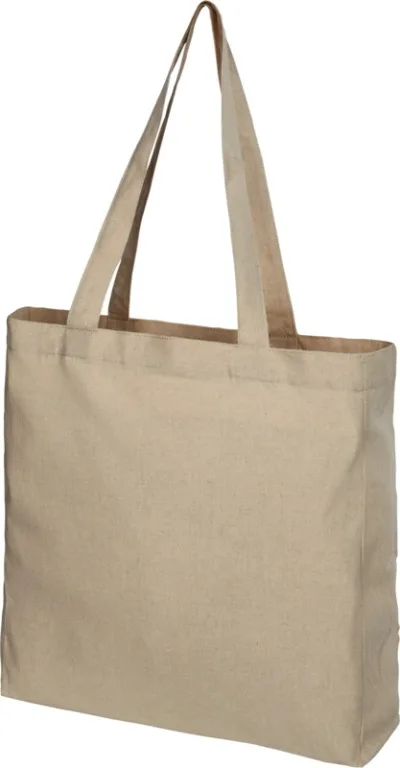 Sac shopping Pheebs recyclé avec soufflet 210 gr/m² 13L personnalisé avec votre logo — sac publicitaire Perstil Lyon