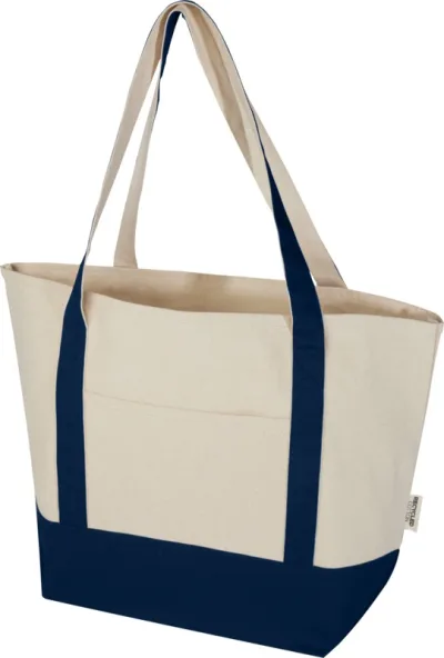 Sac shopping Sam en coton recyclé GRS 320 g/m² coloris marine