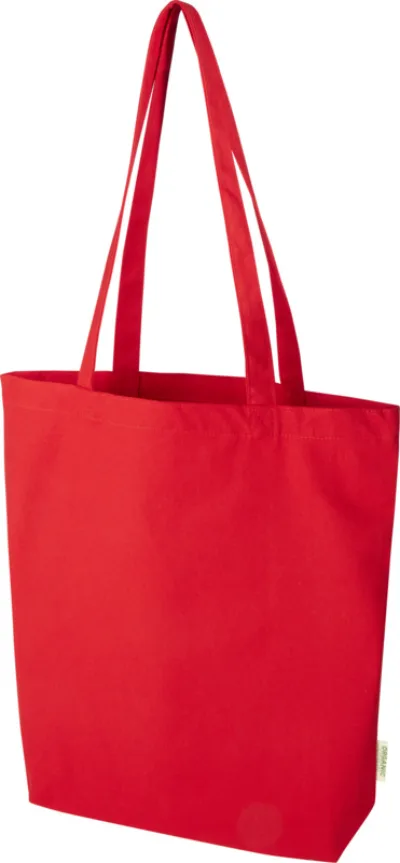 Sac shopping Odisha de 10 L bio certifié OCS 270 g/m² coloris rouge