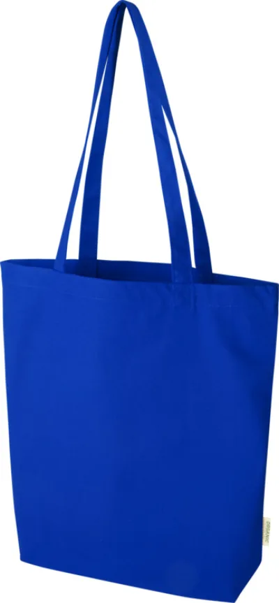 Sac shopping Odisha de 10 L bio certifié OCS 270 g/m² coloris bleu royal