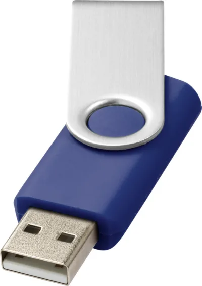 Clé USB 2 Go Rotate-basic coloris bleu