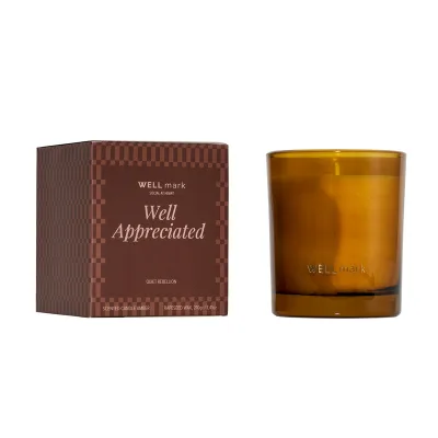 Bougie parfumée Wellmark Quiet Rebellion de 210 g personnalisé avec votre logo — objet maison & cuisine publicitaire Perstil Lyon