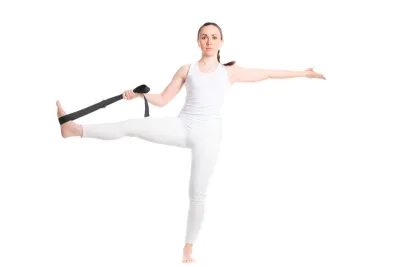 Sangle de yoga Virabha en RPET coloris noir