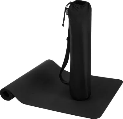 Tapis de yoga Virabha en TPE recyclé coloris noir
