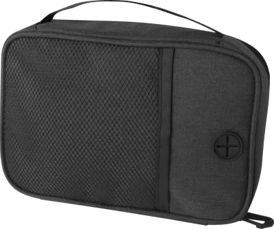 Pochette technique Ross en RPET certifié GRS de 1 L coloris mélange anthracite