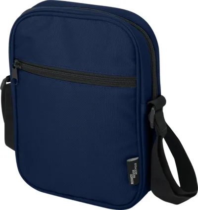 Sac bandoulière Byron de 2 L recyclé certifié GRS coloris marine