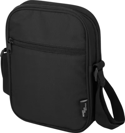 Sac bandoulière Byron de 2 L recyclé certifié GRS coloris noir