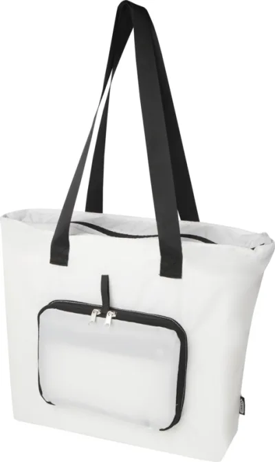Sac shopping pliable EcoFold de 16 L en RPET personnalisé avec votre logo — sac publicitaire Perstil Lyon