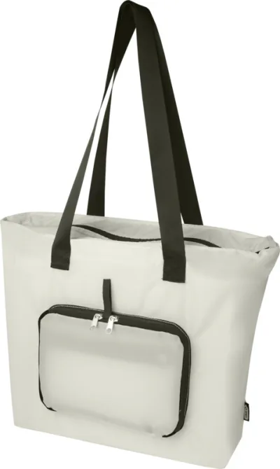 Sac shopping pliable EcoFold de 16 L en RPET coloris grès
