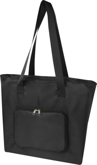 Sac shopping pliable EcoFold de 16 L en RPET coloris noir