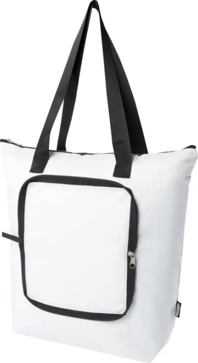 Sac isotherme pliable EcoFold de 15 L en RPET coloris blanc