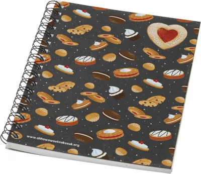 Carnet de notes à spirales Desk-Mate ® A6 coloré coloris noir