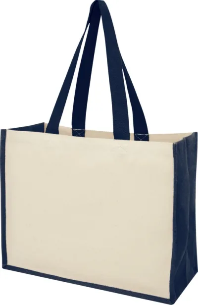Sac Varai 320 g/m² en toile et jute 23L coloris marine