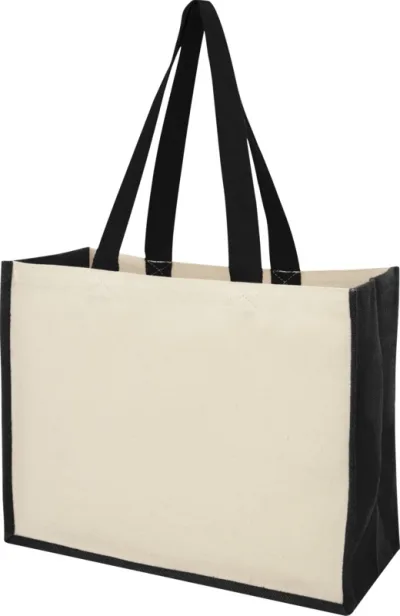 Sac Varai 320 g/m² en toile et jute 23L coloris noir