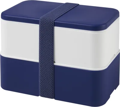 Lunch box MIYO 700+700 ml à deux blocs coloris bleu